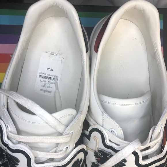 Gucci Remix Ace Dragon Patch White Sneakers 12 - Picture 9 of 14